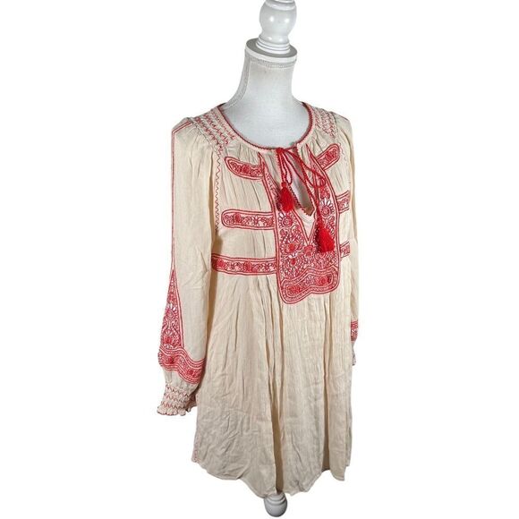 Free People Wind Willow Shift Peasant Mini Dress - Picture 10 of 14